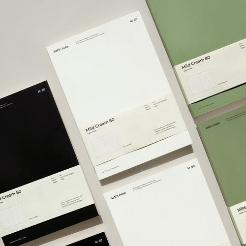 Be on D - A5 Satin Notebook Mild Cream - Cream [Lined]