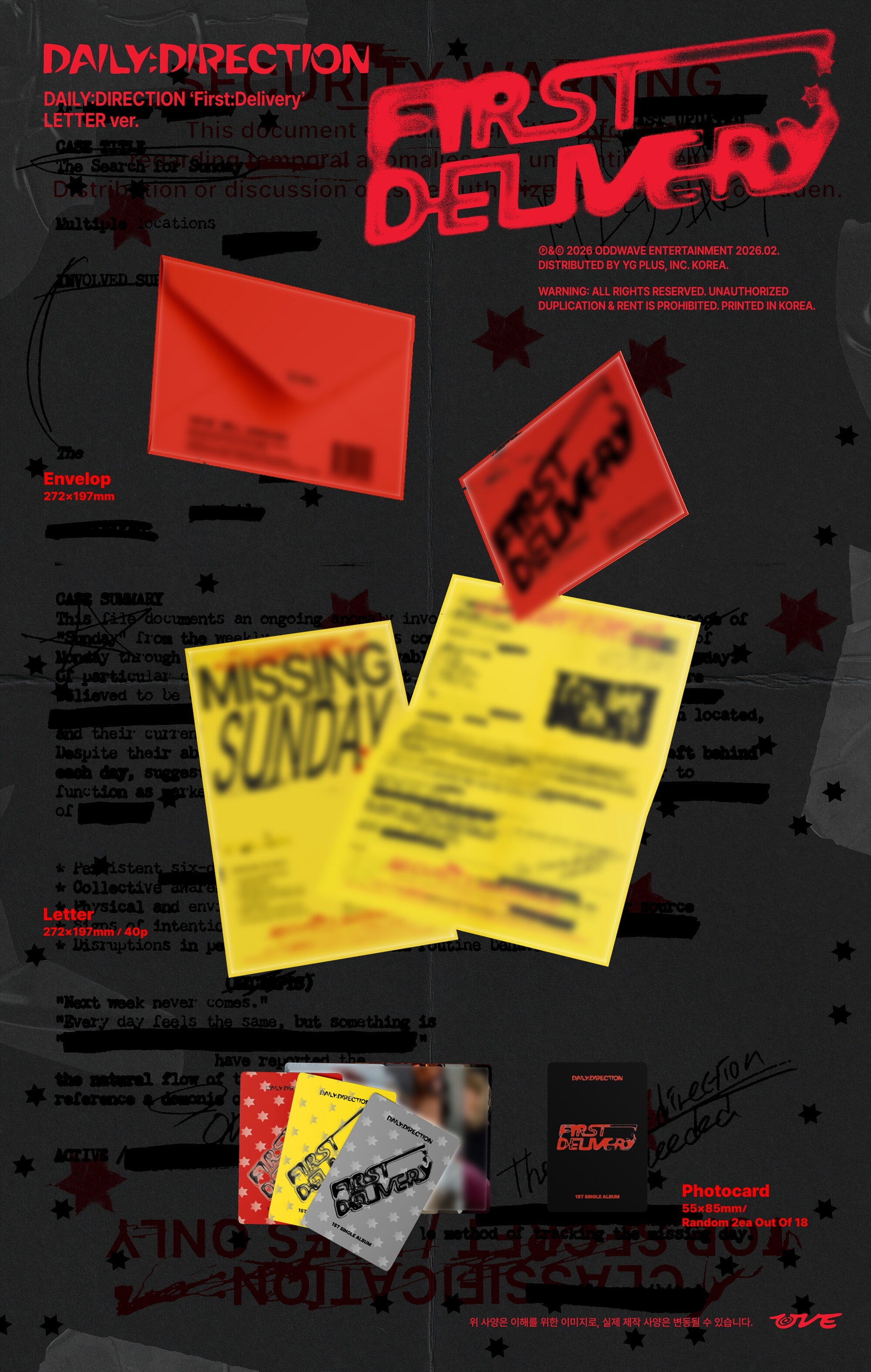 DAILY:DIRECTION - First:Delivery (1st Single Album) LETTER Ver.