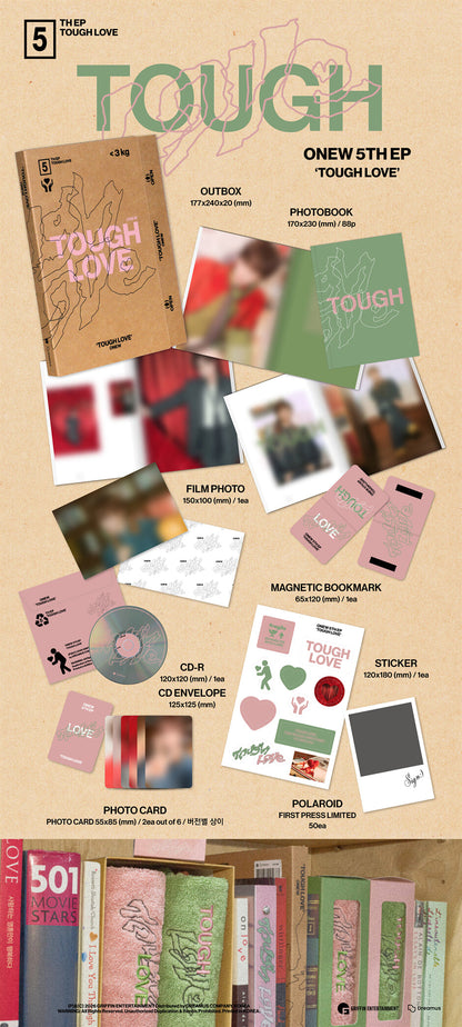 ONEW - TOUGH LOVE (5th Mini Album) BOOK Ver.