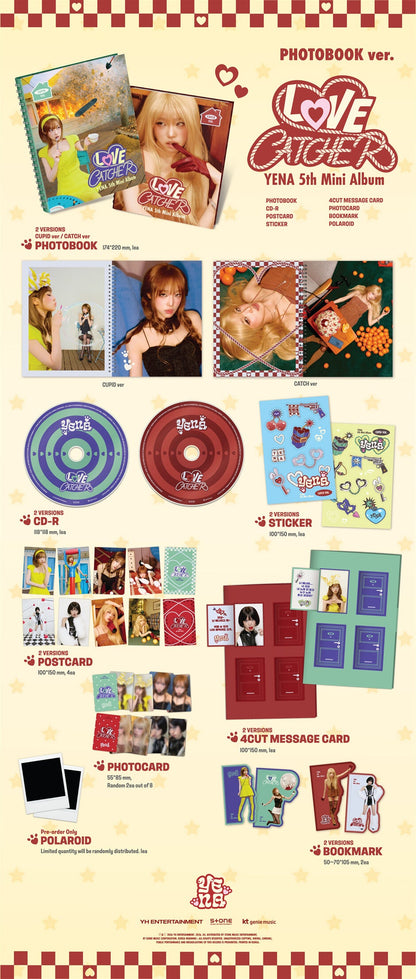 YENA - LOVE CATCHER (5th Mini Album) Photobook Ver. (Random Ver.)