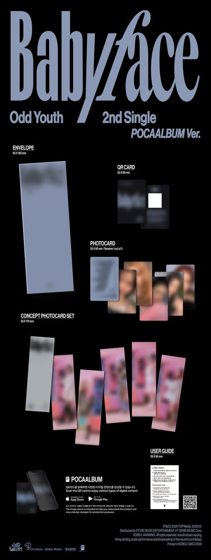 ODD YOUTH - Babyface (2nd Single Album) POCA Album Ver.