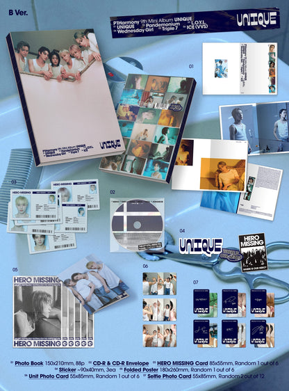 P1Harmony - UNIQUE (9th Mini Album) Photobook Ver.
