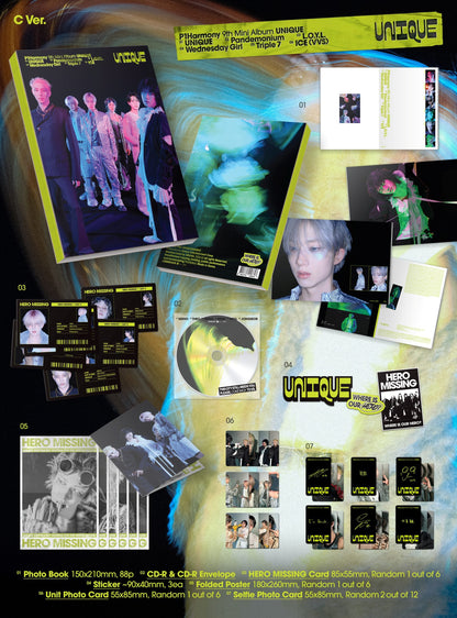 P1Harmony - UNIQUE (9th Mini Album) Photobook Ver. (Random Ver.)