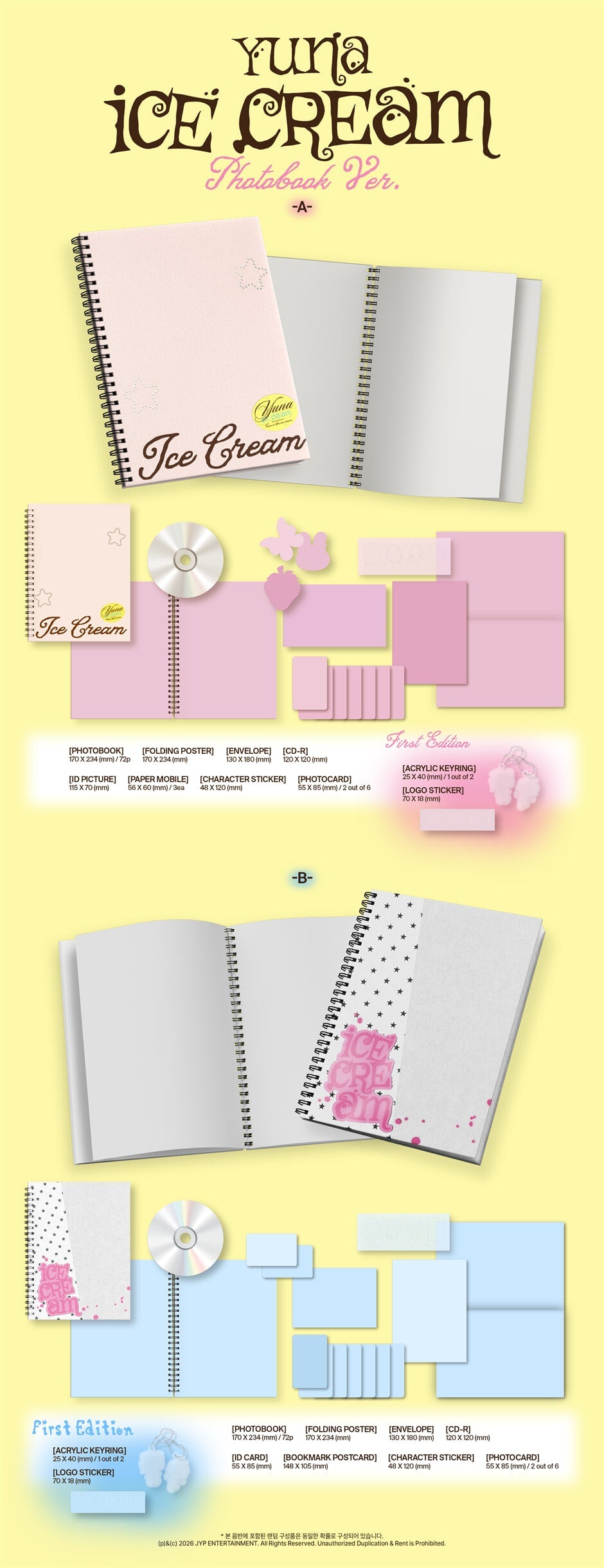 YUNA - Ice Cream (1st Mini Album) Photobook Ver.