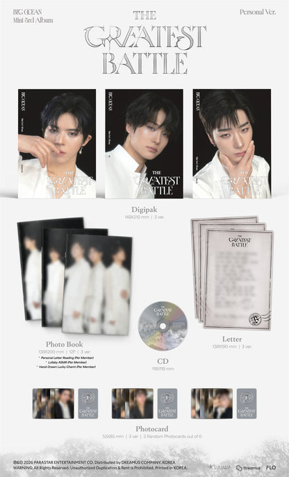 Big Ocean - THE GREATEST BATTLE (3rd Mini Album) (Personal Ver.) (Random Ver.)