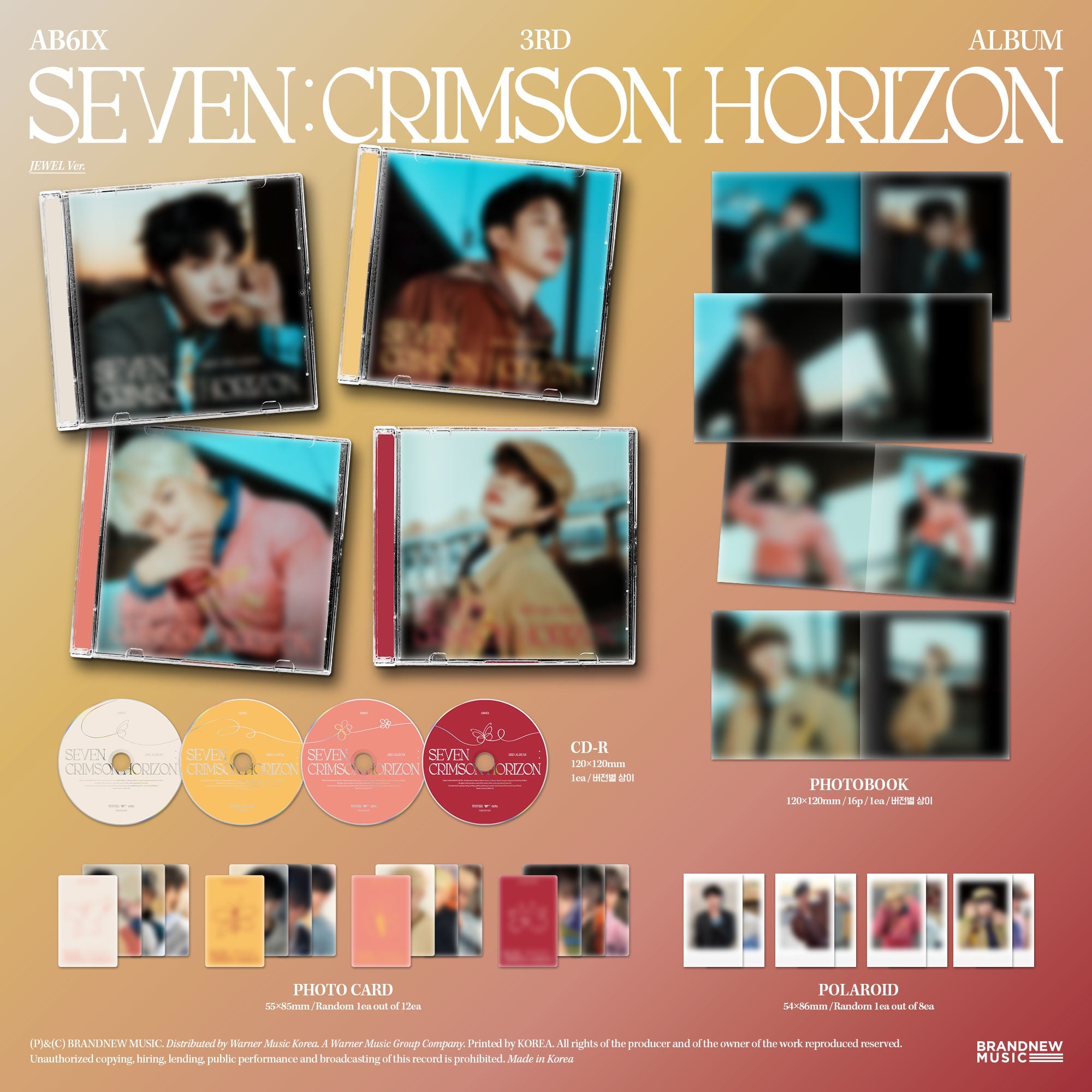 AB6IX - SEVEN : CRIMSON HORIZON (3rd Album) Jewel Ver.