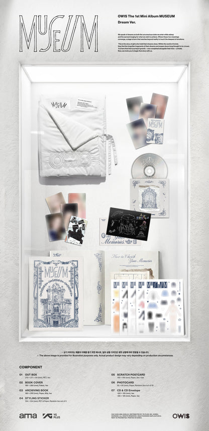 OWIS - MUSEUM (1st Mini Album) Missing Piece Ver. (Dream Ver.)