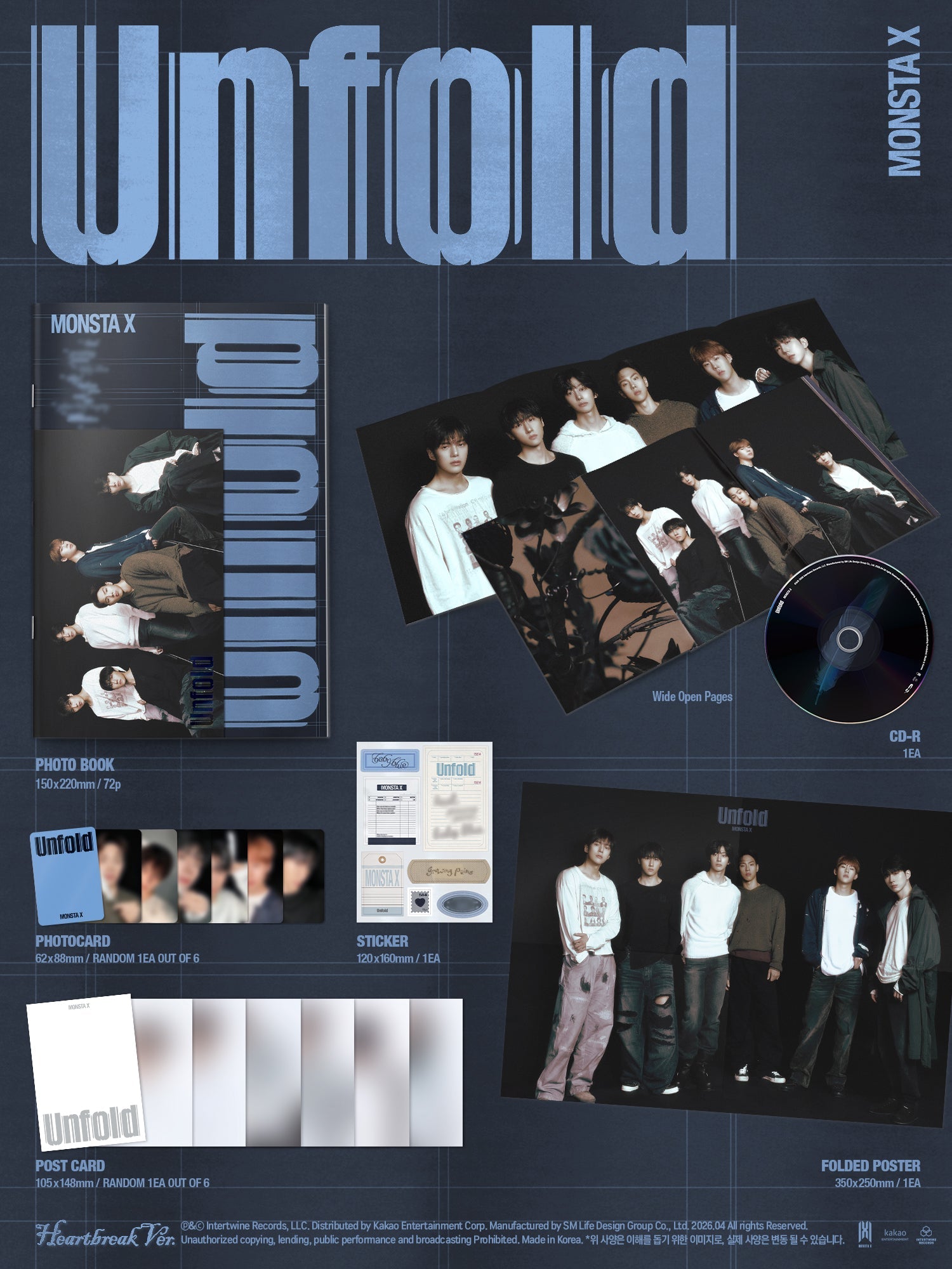 MONSTA X - Unfold (3rd Full Album)