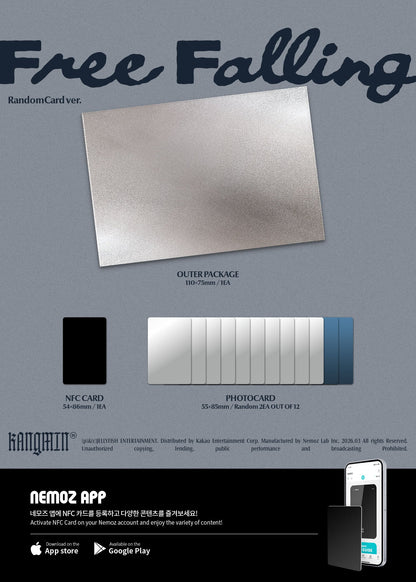 KANGMIN - Free Falling (1st Single Album) Random Card Ver. (NEMO)