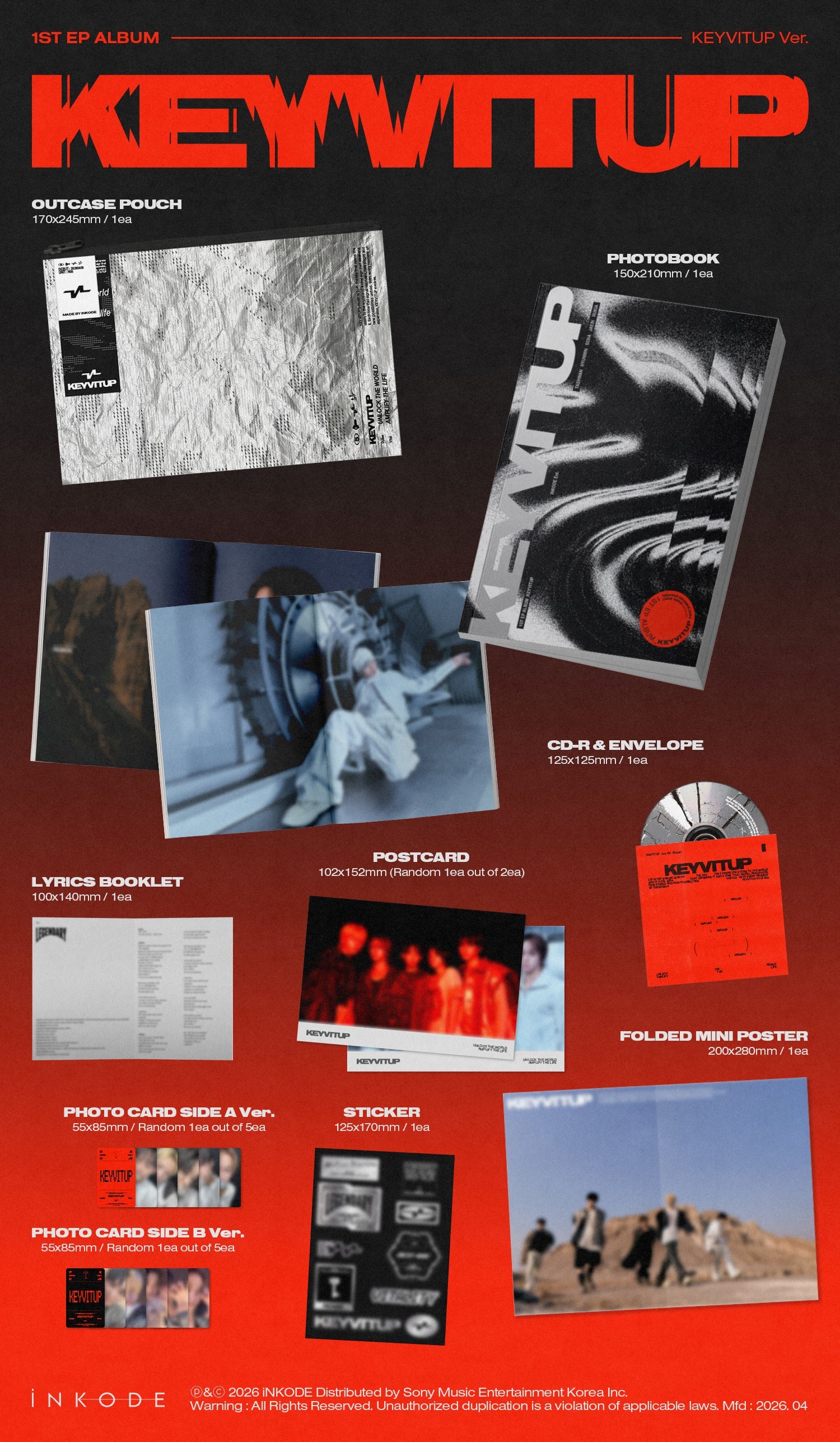 KEYVITUP - 1st EP Album KEYVITUP