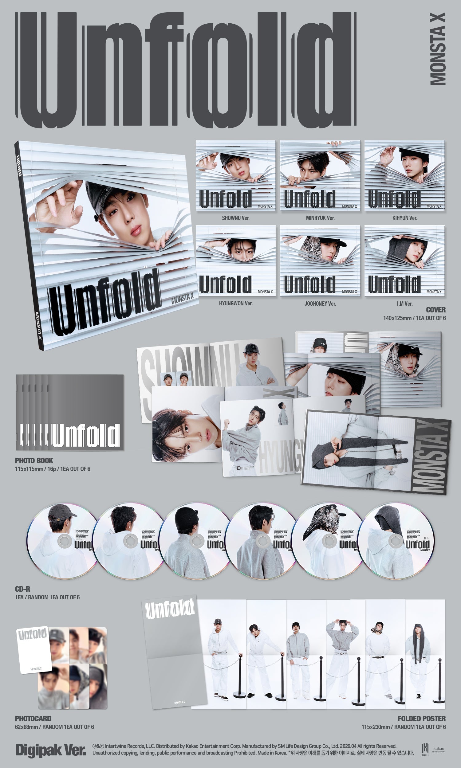 MONSTA X - Unfold (3rd Full Album)
