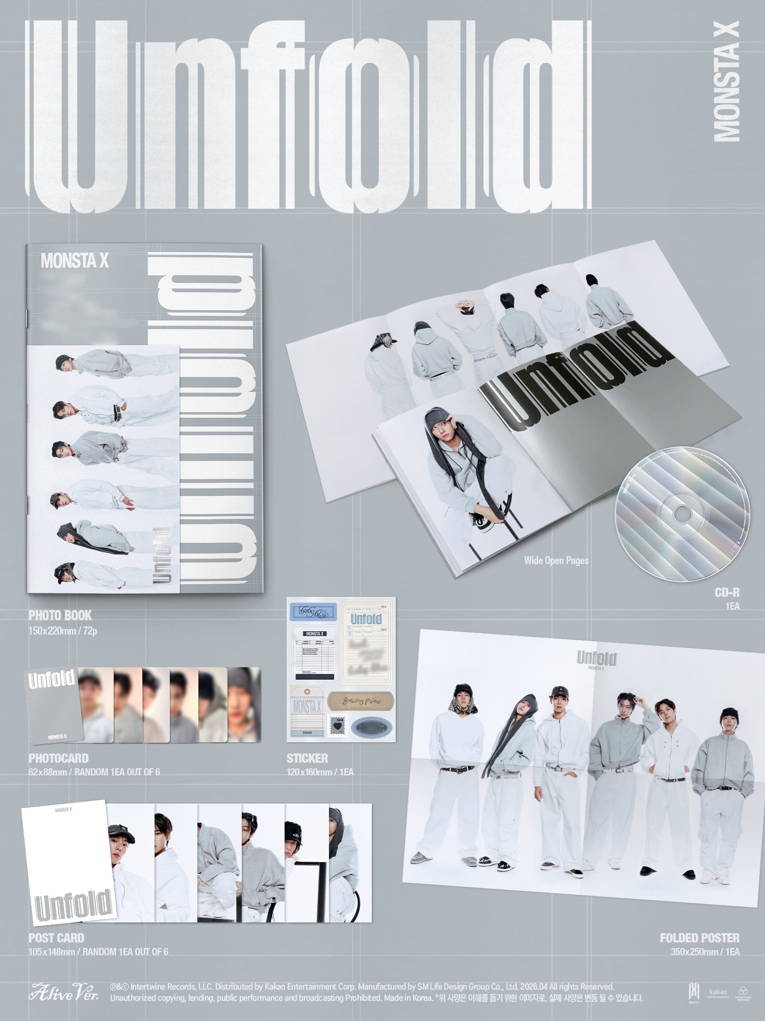 MONSTA X - Unfold (3rd Full Album)