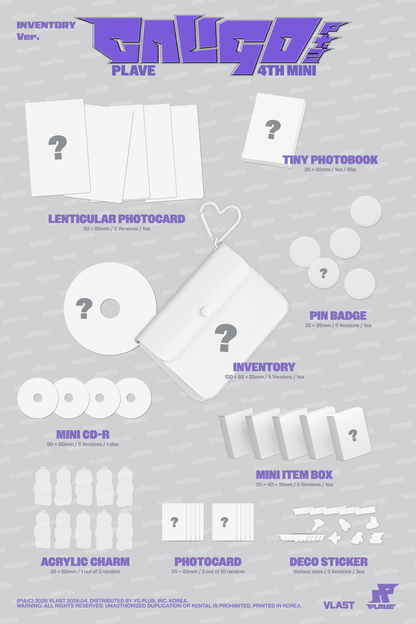 PLAVE - Caligo Pt.2 (4th Mini Album Inventory Ver. Random Ver.)