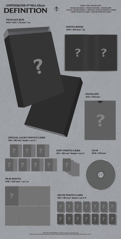 AMPERS&ONE - DEFINITION (4th Mini Album) (HERE Ver.)