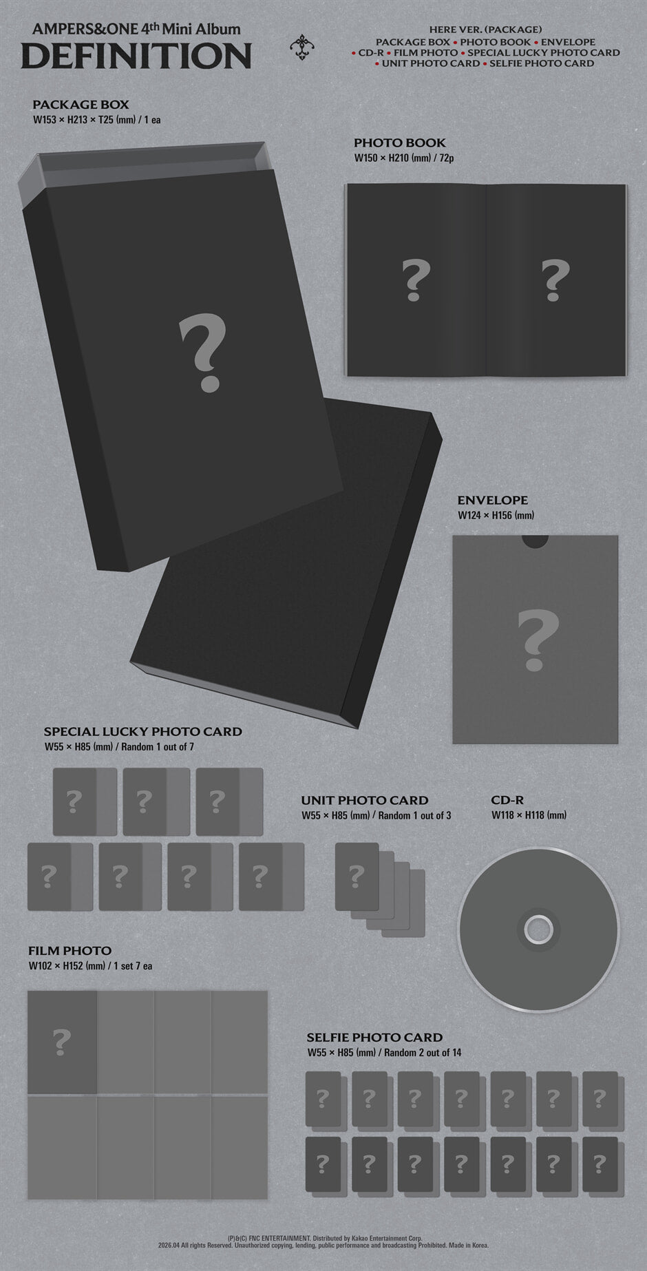 AMPERS&ONE - DEFINITION (4th Mini Album) (HERE Ver.)