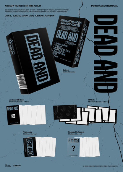 Xdinary Heroes - DEAD AND (8th Mini Album) (Platform Album NEMO Ver.)