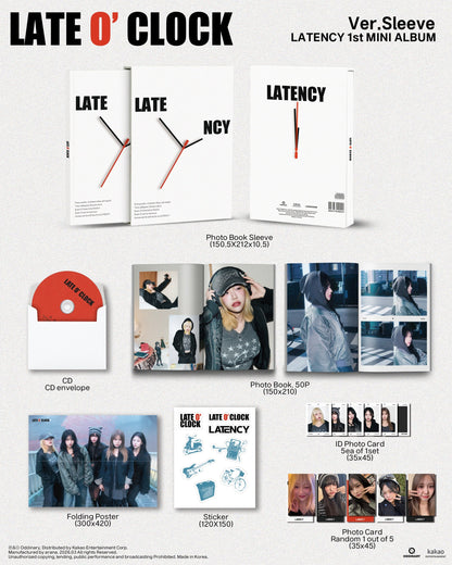 (Pre-Order) LATENCY - LATE O’CLOCK (1st Mini Album) (Sleeve Ver.)
