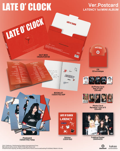 LATENCY - LATE O’CLOCK (1st Mini Album) (Postcard Ver.)