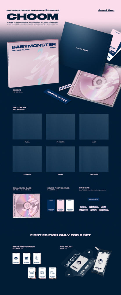 BABYMONSTER - CHOOM (3rd Mini Album) (Jewel Ver.)