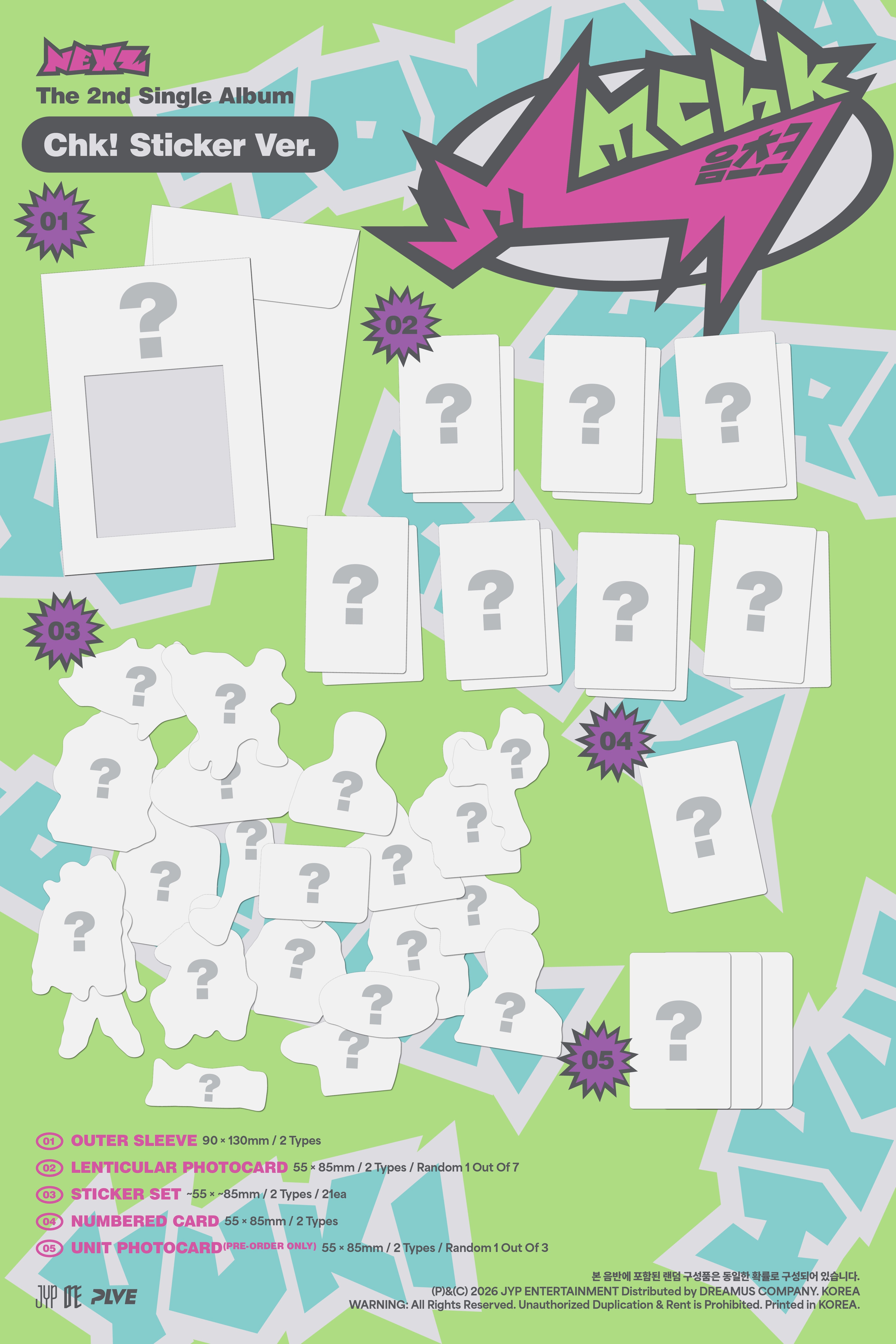 NEXZ - Mmchk (2nd Single Album) (Sticker Ver.)
