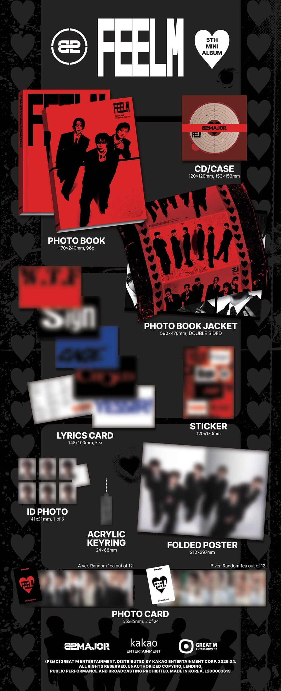 82MAJOR - FEELM (5th Mini Album) (Photobook Ver.)