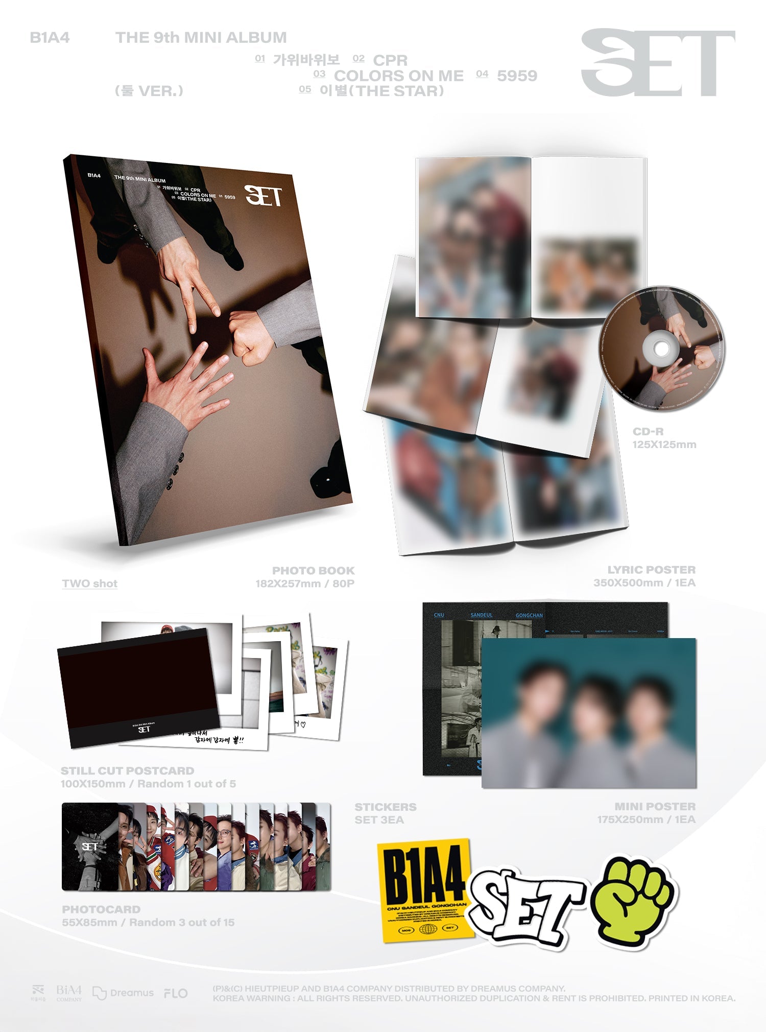B1A4 - SET (9th Mini Album)