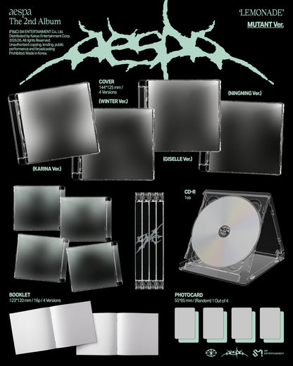 (Pre-Order) aespa - LEMONADE (2nd Album) (MUTANT Ver.)