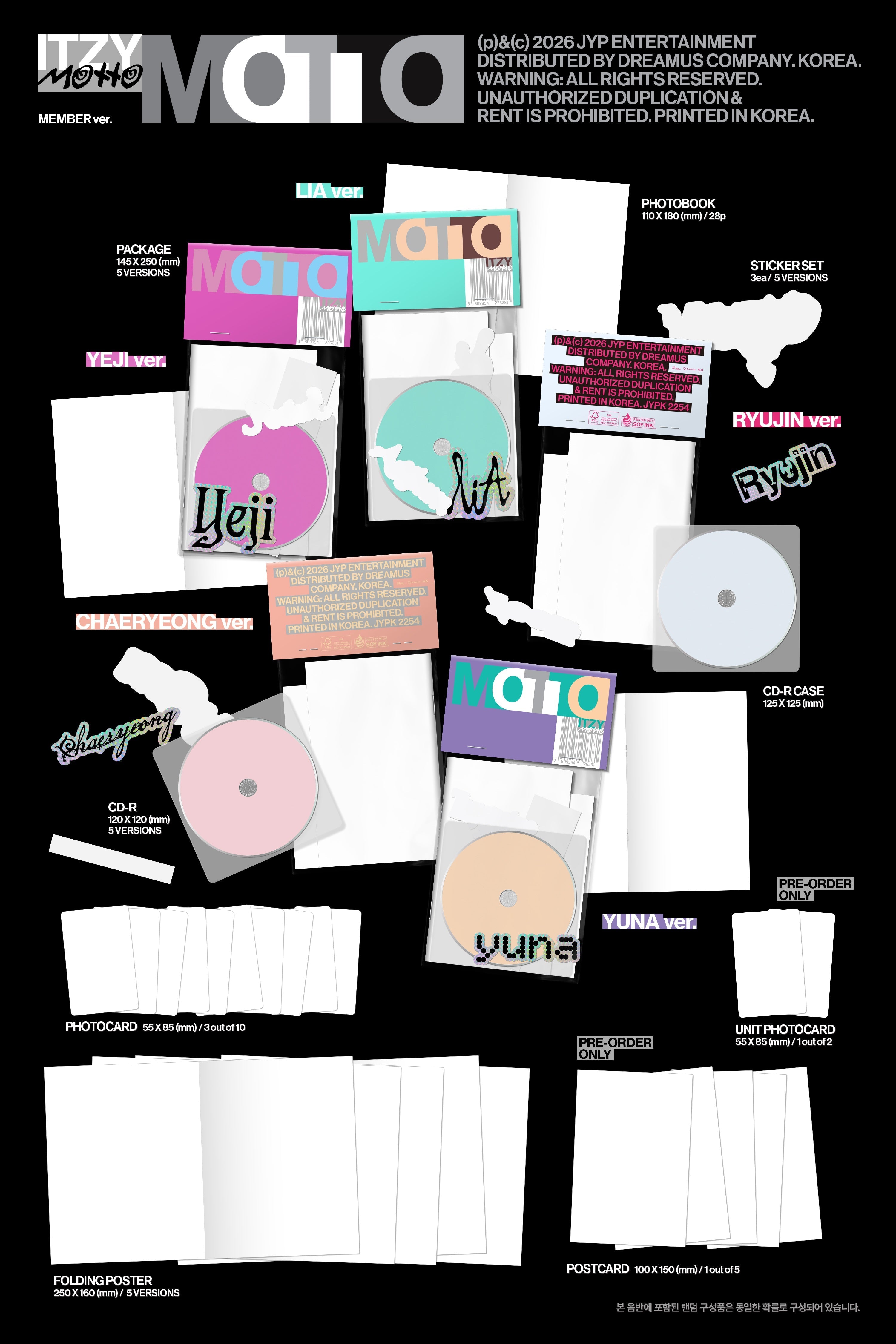ITZY - Motto (12th Mini Album) (Member Ver.)