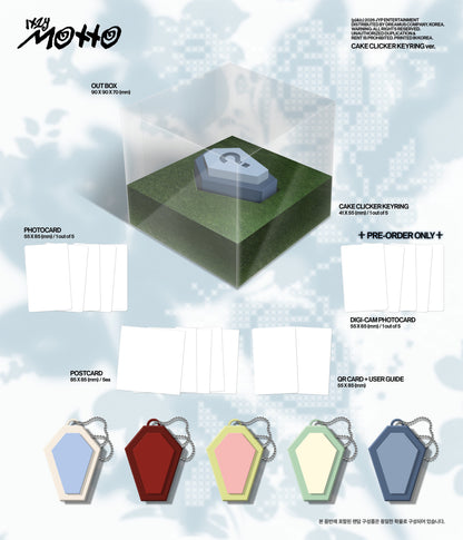 ITZY - Motto (12th Mini Album) (Cake Clicker Keyring Ver.)