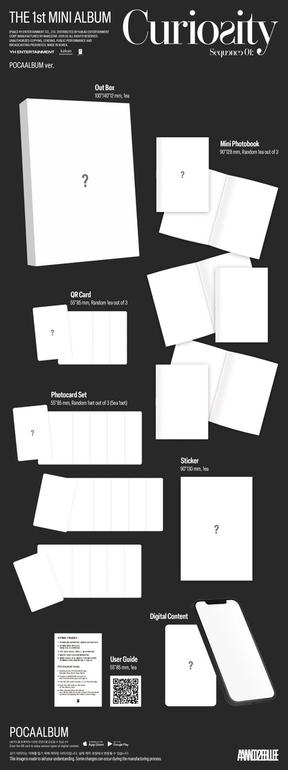 AND2BLE - Sequence 01: Curiosity (1st Mini Album) POCAALBUM Ver.
