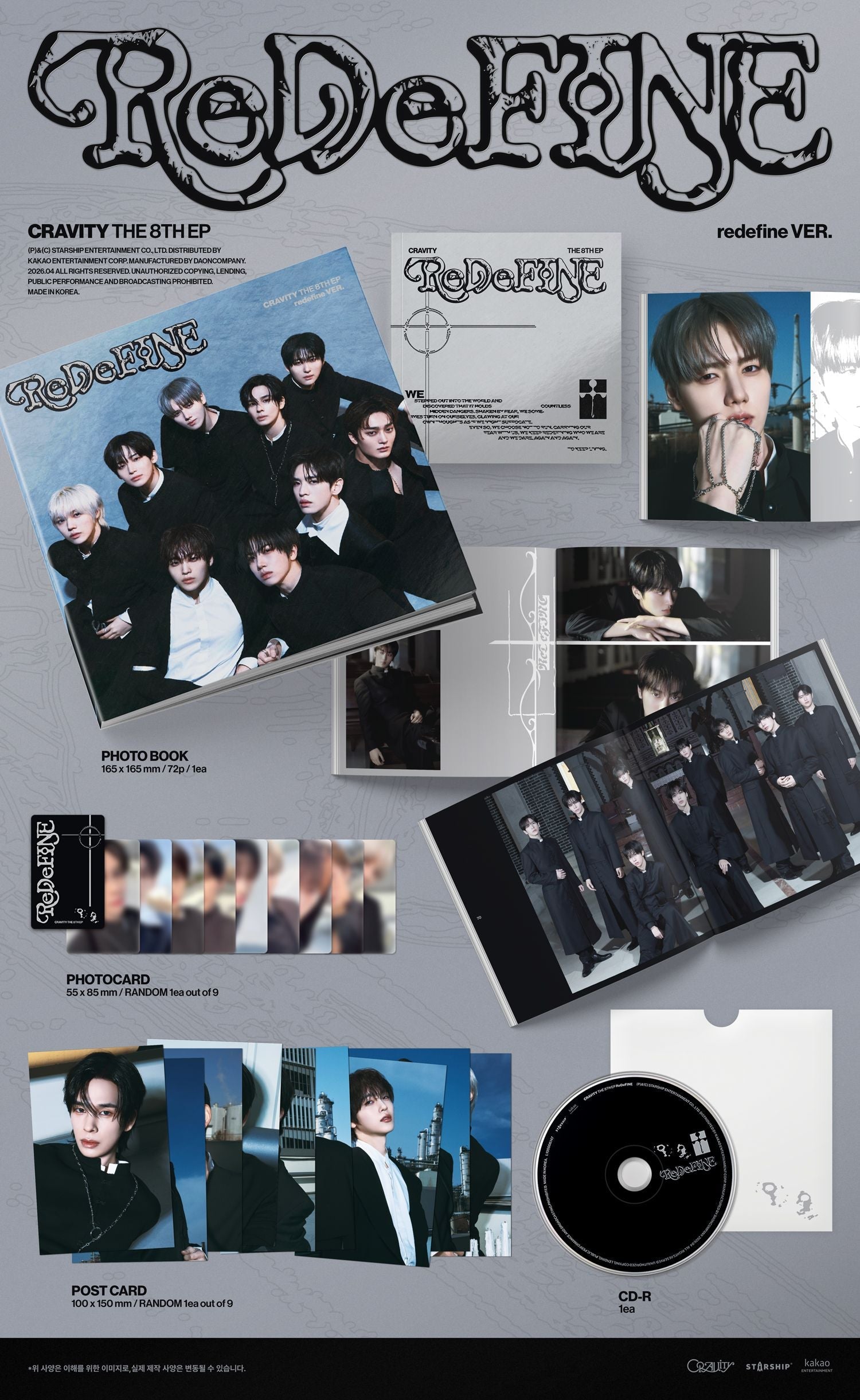 CRAVITY - ReDeFINE (8th Mini Album) redefine Ver.