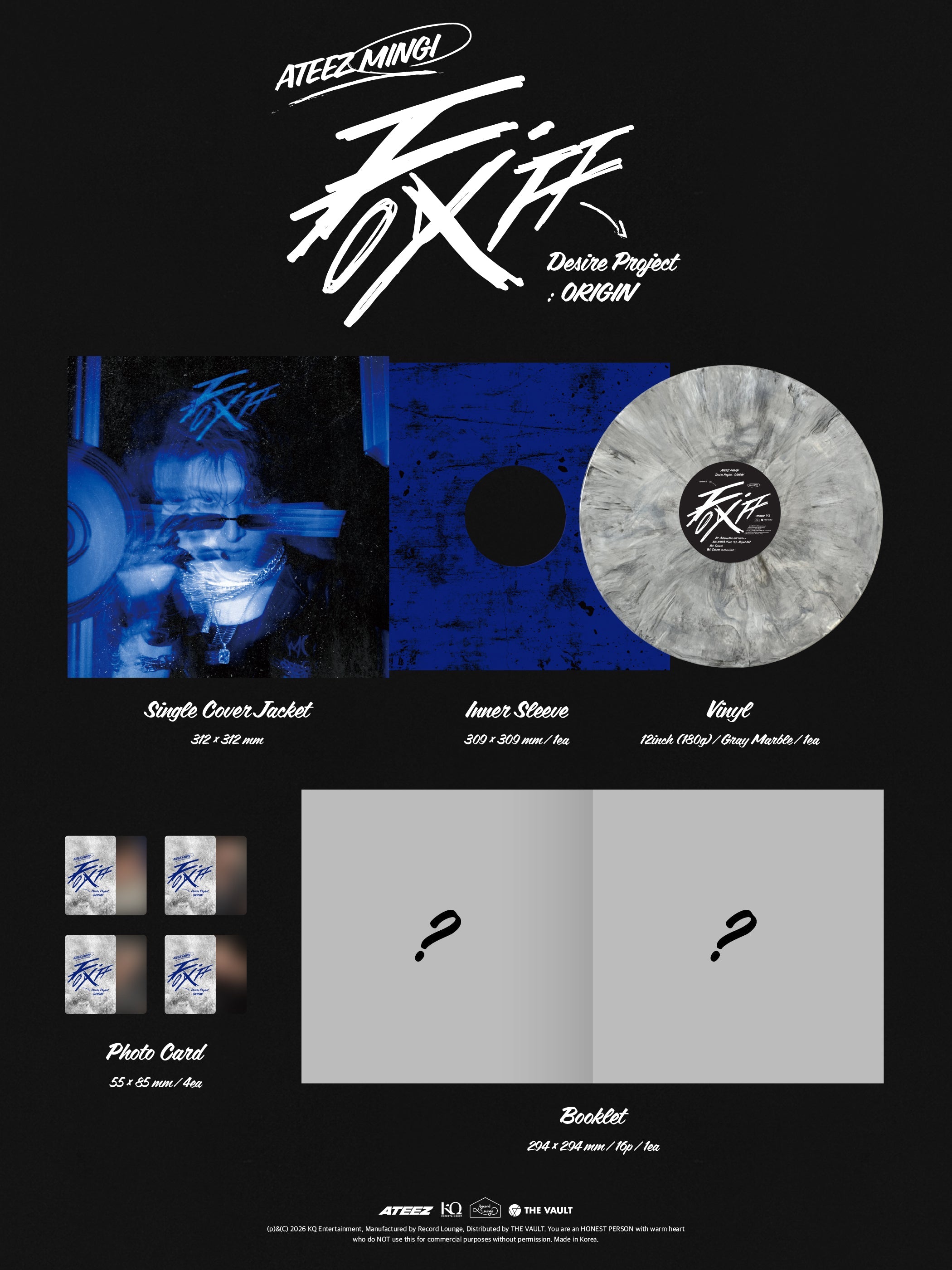 MINGI (ATEEZ) - FIX OFF Desire Project: ORIGIN (Vinyl)