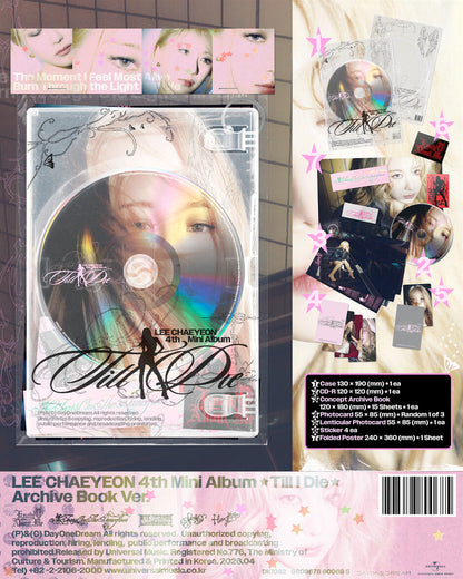 LEE CHAEYEON - Till I Die (4th Mini Album) Archive Book Ver.