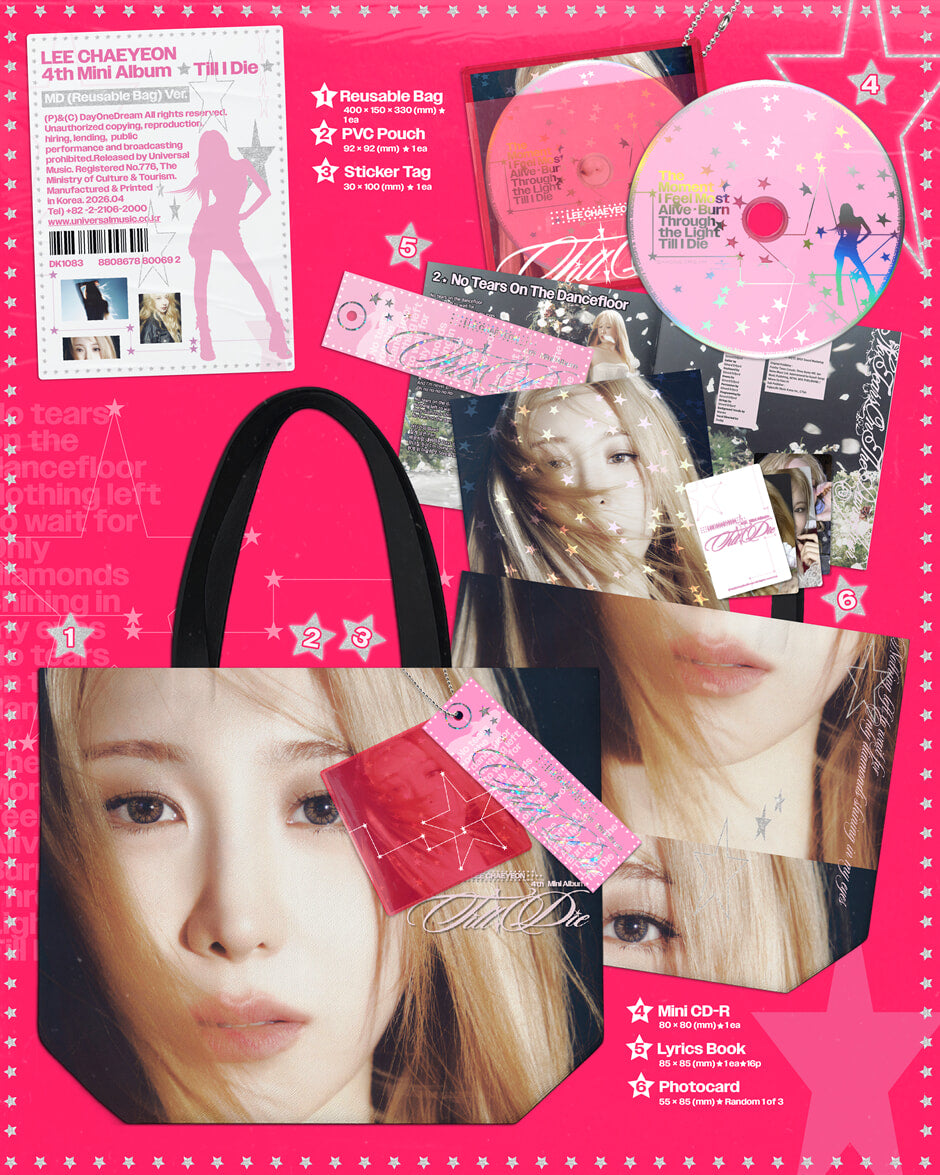 LEE CHAEYEON - Till I Die (4th Mini Album) MD (Reusable Bag) Ver.