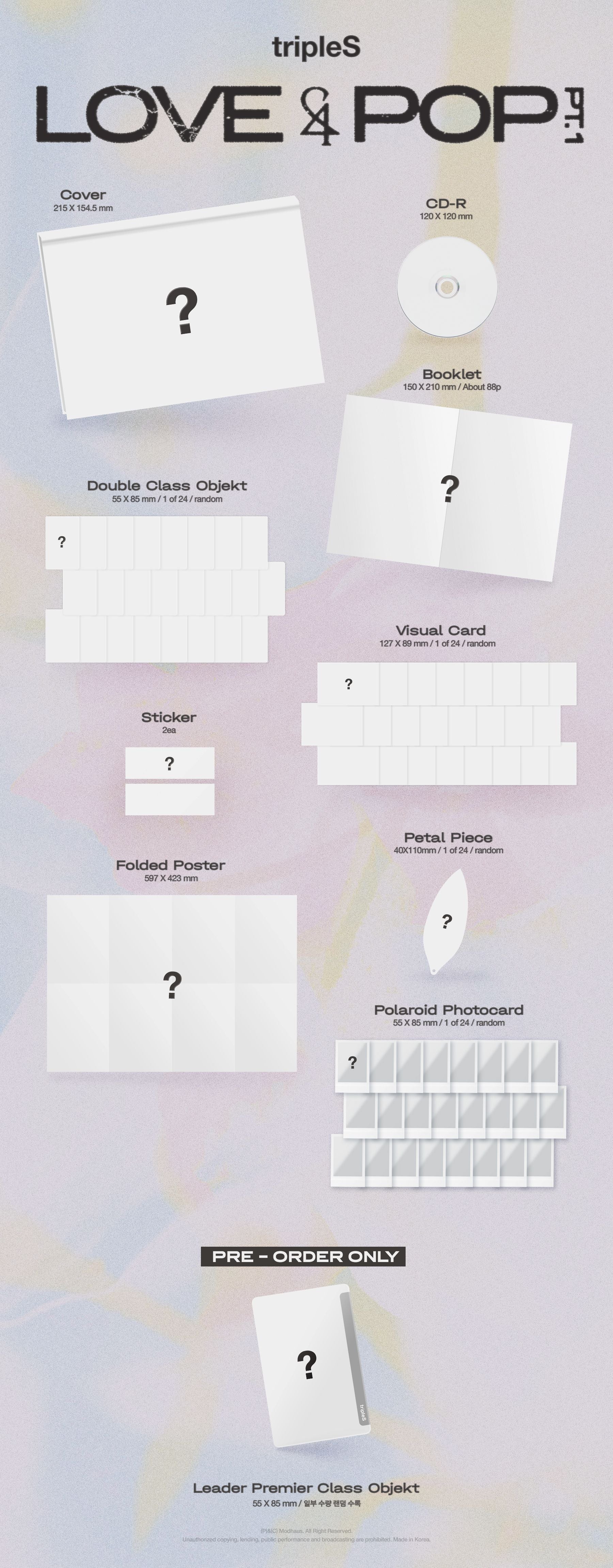 [PRE-ORDER] tripleS - LOVE&POP pt.1