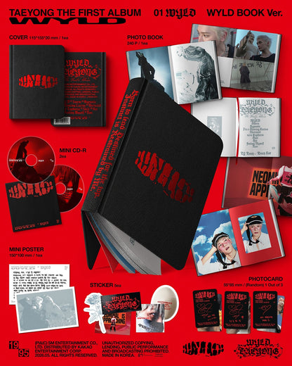 TAEYONG - WYLD (1st Album) WYLD Book Ver.