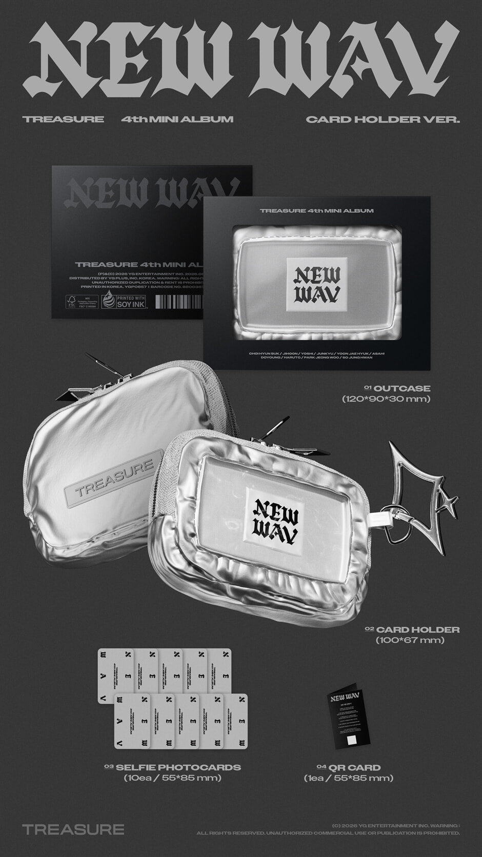 [PRE-ORDER] TREASURE - NEW WAV (4th Mini Album) Card Holder Ver.