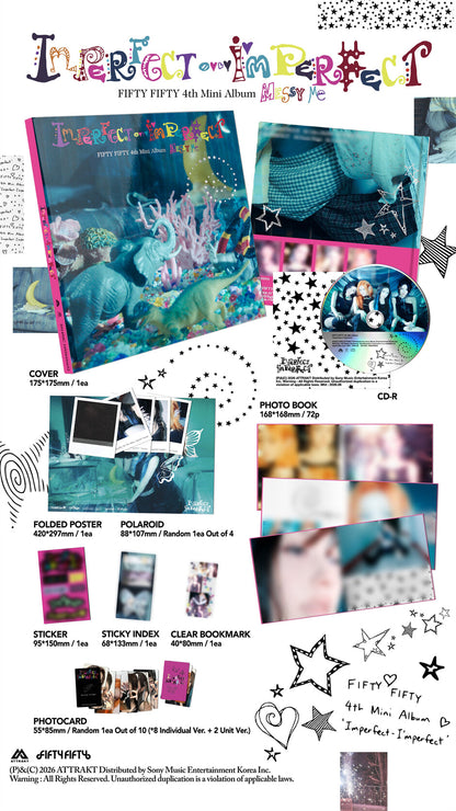 [PRE-ORDER] FIFTY FIFTY - Imperfect-I'mperfect (4th Mini Album) Messy Me Ver.