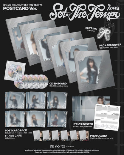 izna - SET THE TEMPO (3rd Mini Album) Postcard Ver. (Random Ver.)