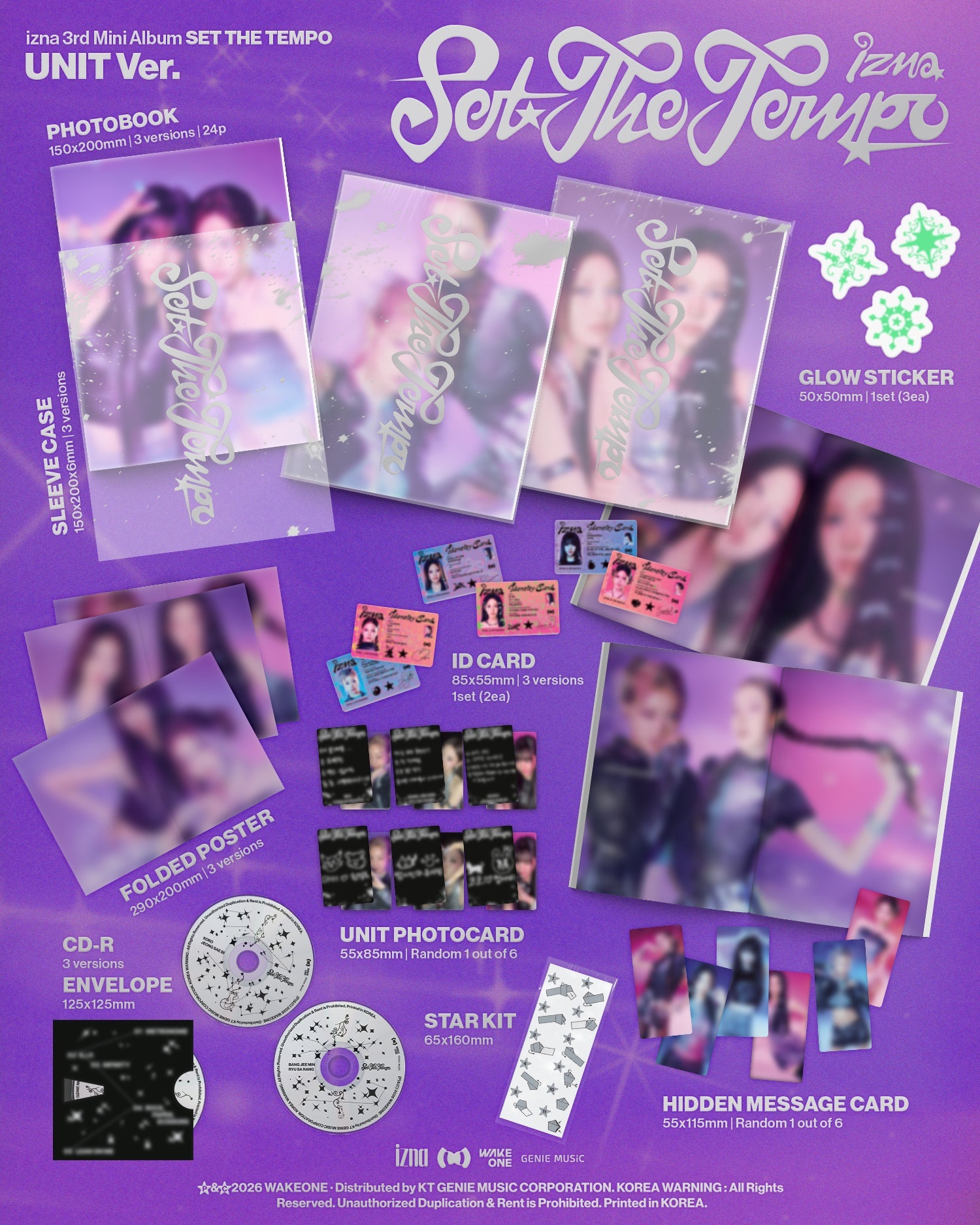 izna - SET THE TEMPO (3rd Mini Album) Unit Ver.