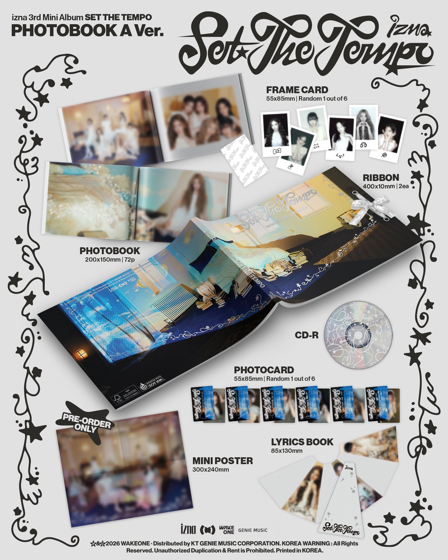 izna - SET THE TEMPO (3rd Mini Album) Photobook Ver.