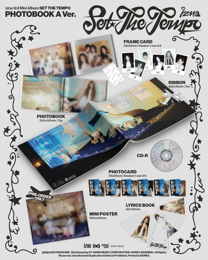 izna - SET THE TEMPO (3rd Mini Album) Photobook Ver.