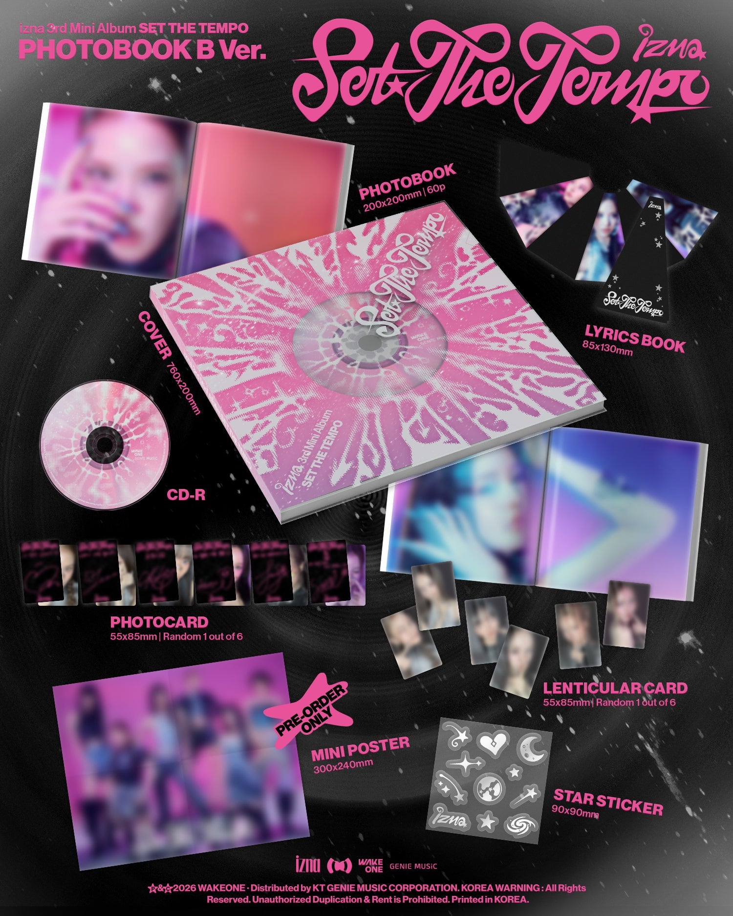 izna - SET THE TEMPO (3rd Mini Album) Photobook Ver.