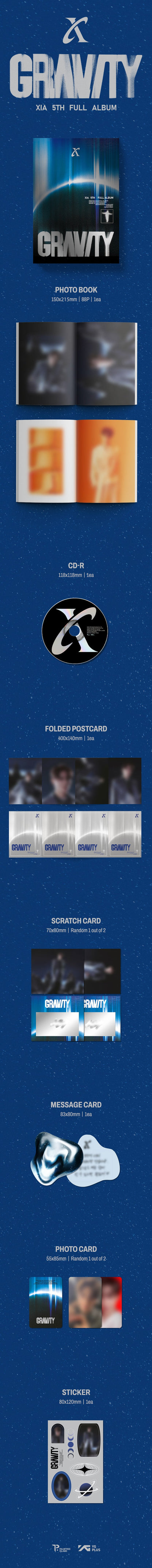 [PRE-ORDER] XIA - GRAVITY (5th Full Album)