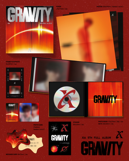 [PRE-ORDER] XIA - GRAVITY (5th Full Album)
