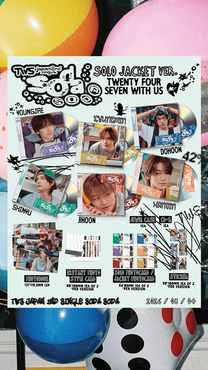 [PRE-ORDER] TWS - SODA SODA (Japan 2nd Single Album) Solo Jacket Ver.