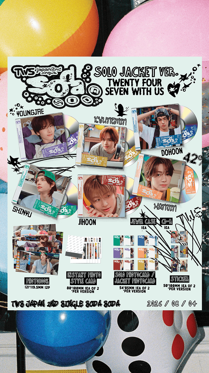 [PRE-ORDER] TWS - SODA SODA (Japan 2nd Single Album) Solo Jacket Ver.