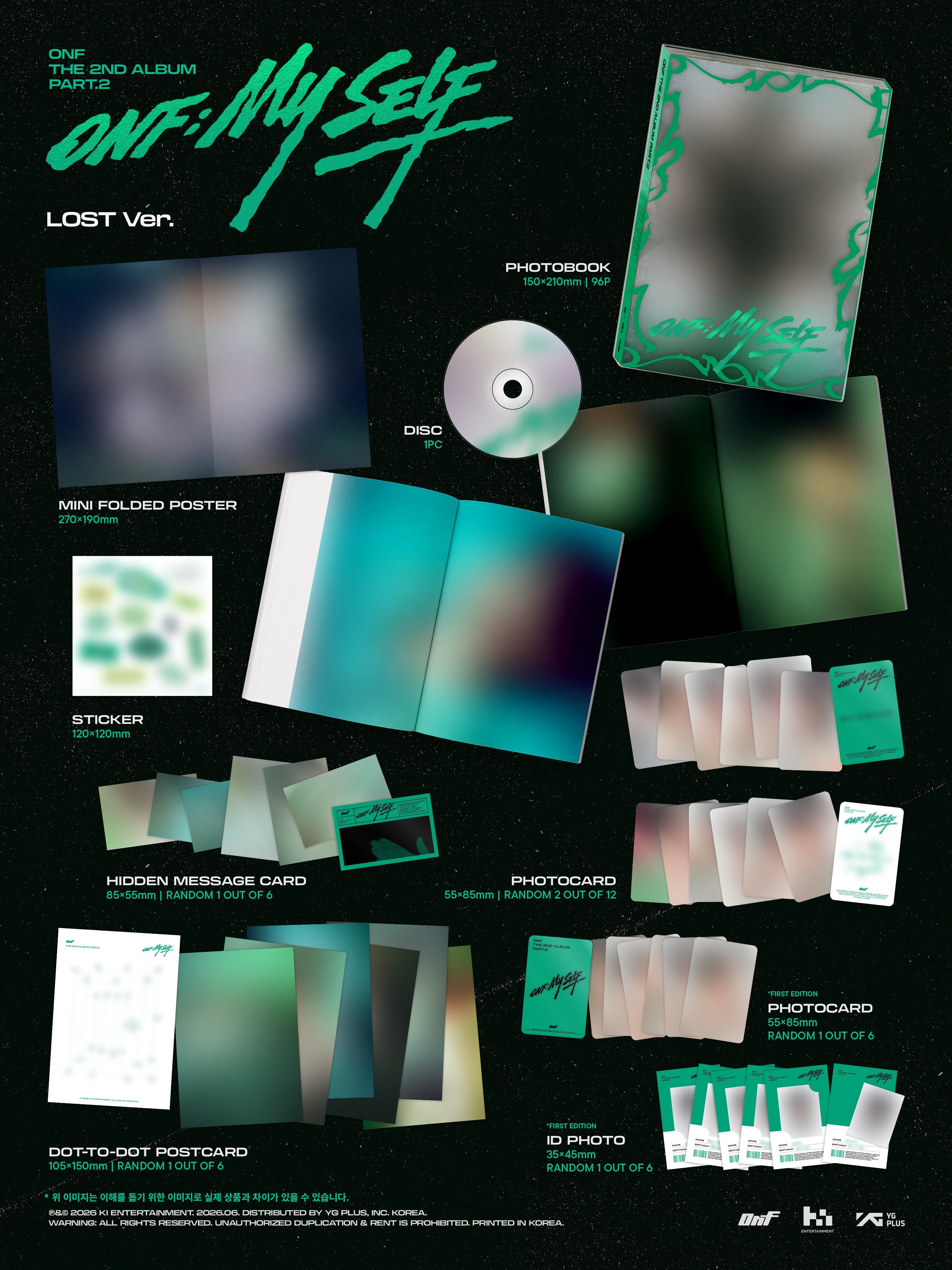 [PRE-ORDER] ONF - ONF:MY SELF (2nd Album) Photobook Ver.