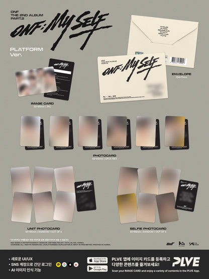 [PRE-ORDER] ONF - ONF:MY SELF (2nd Album) Digipack Platform Ver.