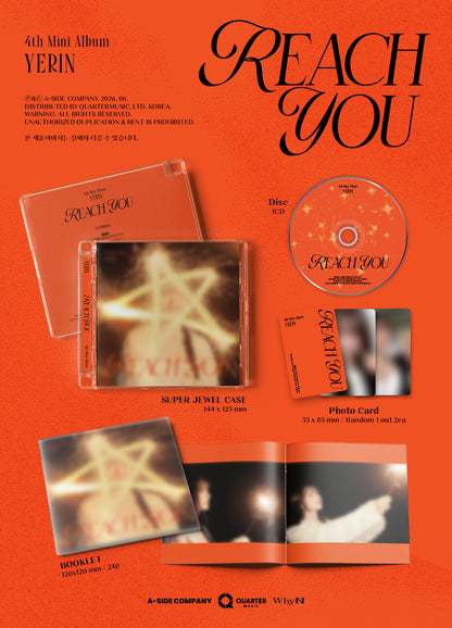 YERIN - REACH YOU (4th Mini Album) Jewel Case Ver.